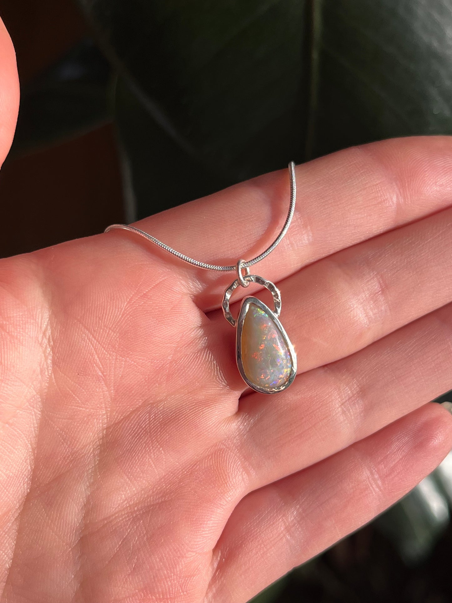 Rainbow Opal Pendant