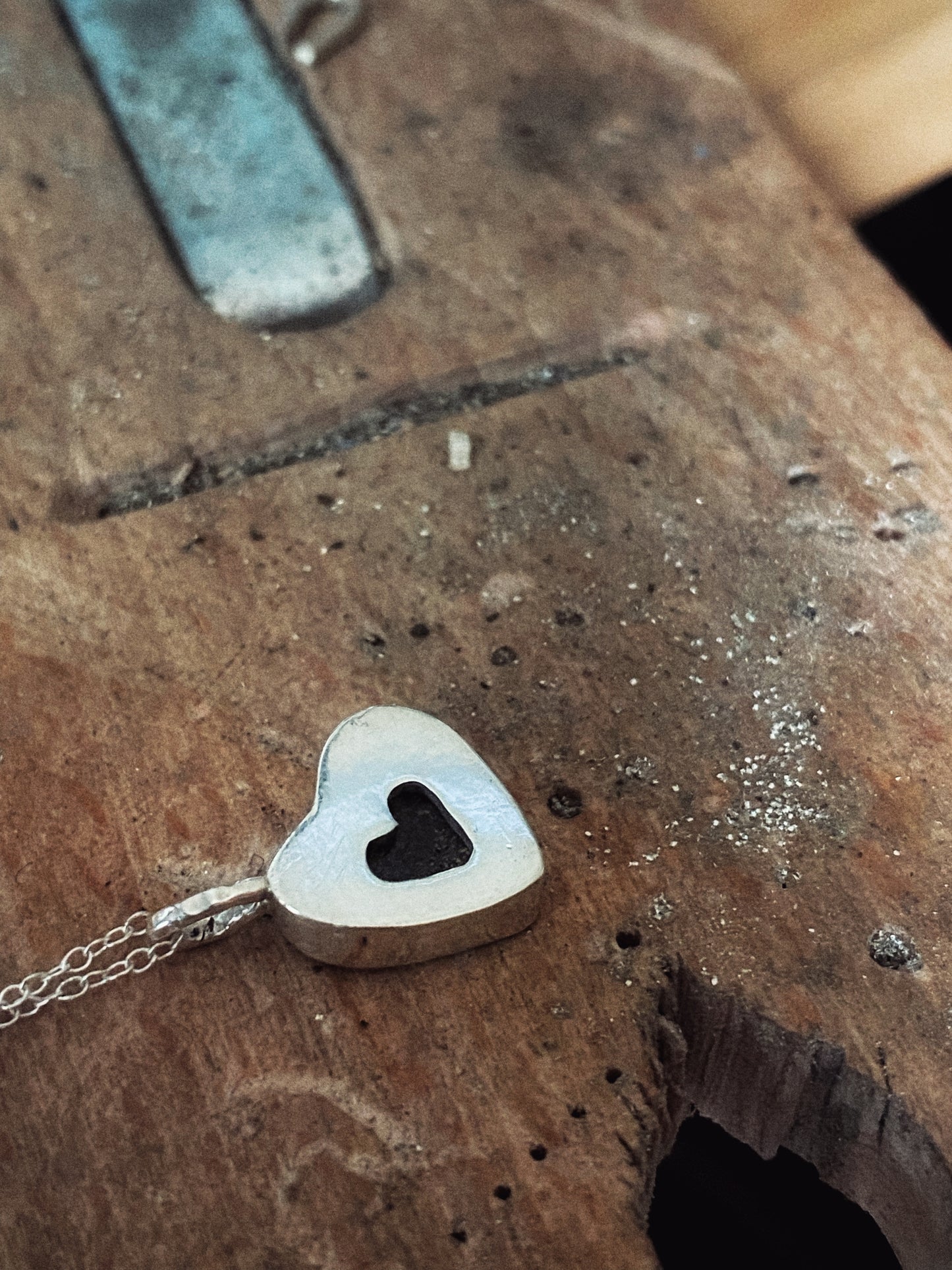 Opal Heart Pendant