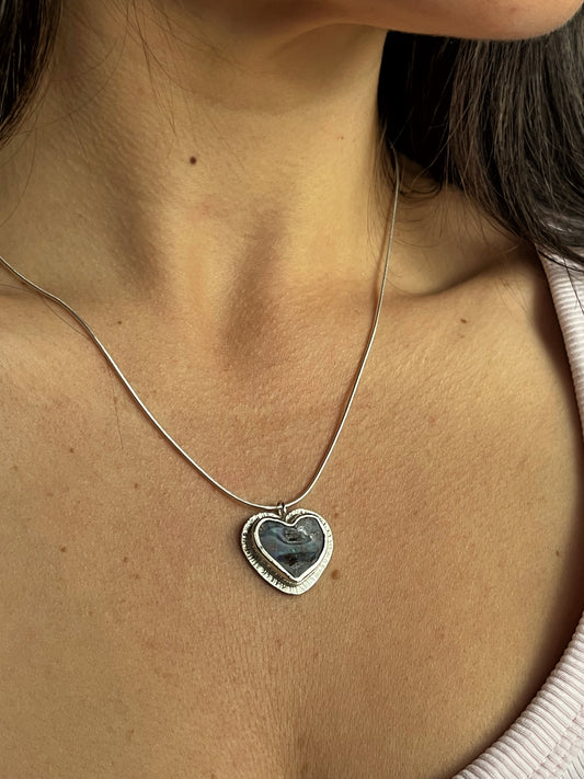 Starburst Heart Pendant