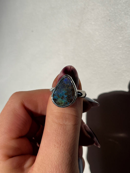 Tropical Blue Opal Ring