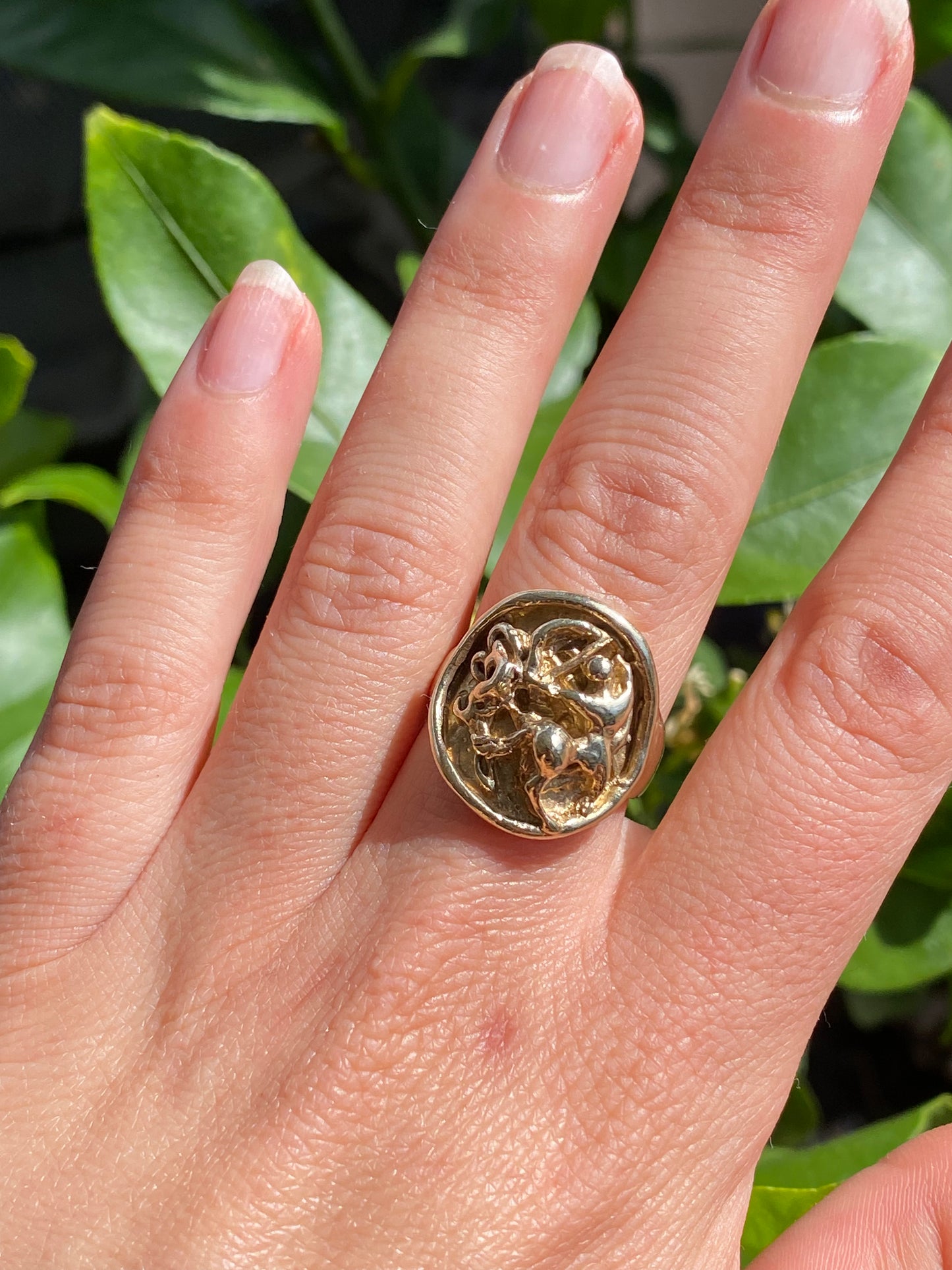 Vintage Sagittarius Signet Ring
