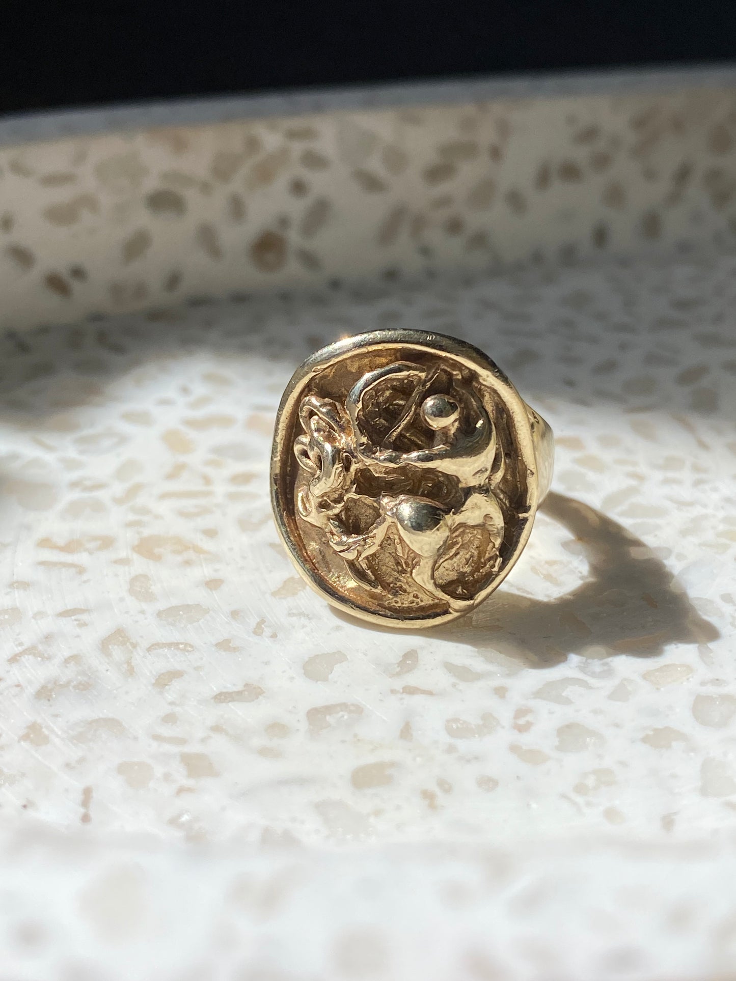 Vintage Sagittarius Signet Ring