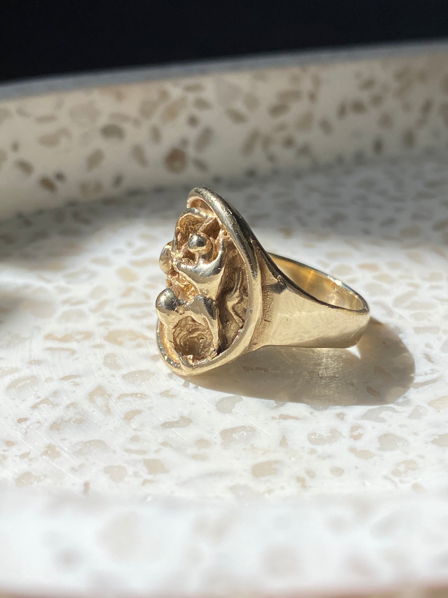 Vintage Sagittarius Signet Ring