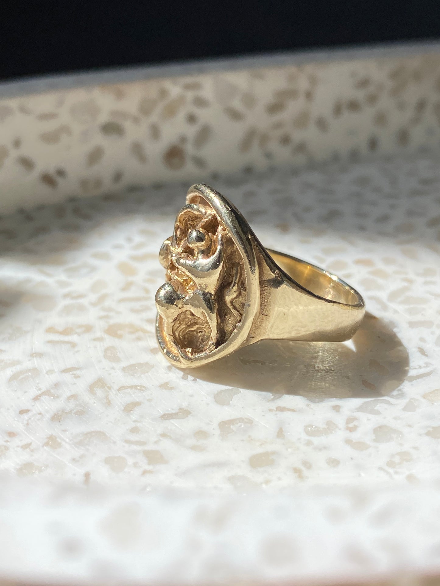 Vintage Sagittarius Signet Ring
